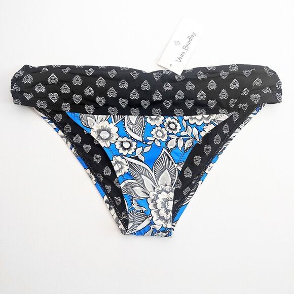 Vera Bradley Bikini Bottom Womens Lotus Leaf Piper Floral Damask Beach Summer - Picture 3 of 6